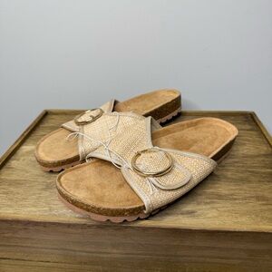 Stylish Cream Slide Sandals